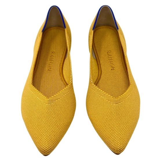 Rothy's women's Marigold "The Point" Retired knit point toe flats size 8 - Picture 2 of 13